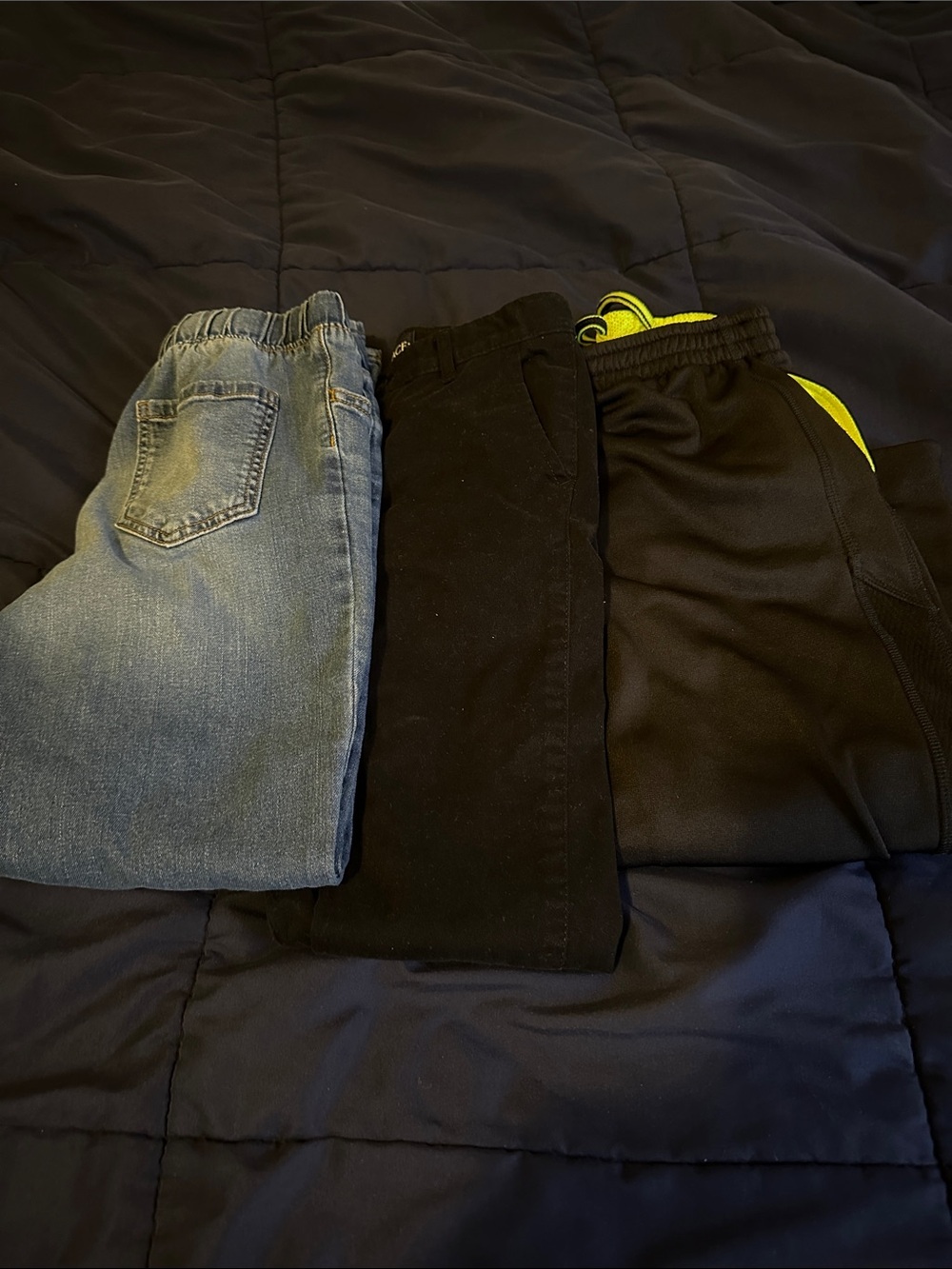Kids Black Pull-On Pants - Comfortable Everyday Bottoms